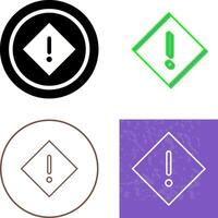 Warning Icon Design vector