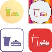 Unique Lunch Icon Design vector