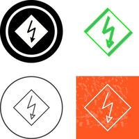 High Voltage Icon Design vector