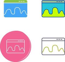 Webpage Statistics Icon Design vector