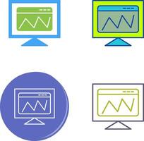 Web Analysis Icon Design vector