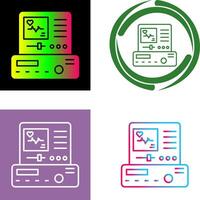 Electrocardiogram Icon Design vector