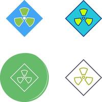 Radiation Icon Design vector