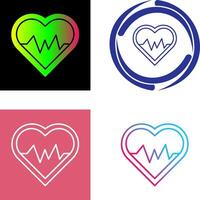 Heart Beat Icon Design vector