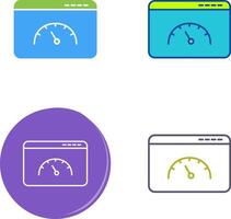 Page Speed Icon Design vector