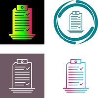 Check List Icon Design vector