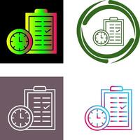 hora cepillado icono diseño vector