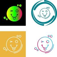 Tongue Out Icon Design vector