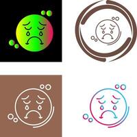 Unhappy Icon Design vector