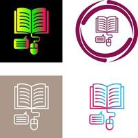 Online Learning Icon Design vector