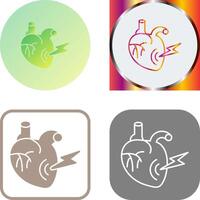 Heart Attack Icon Design vector