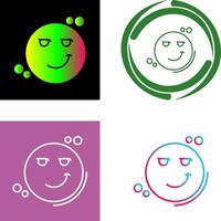 sonrisa afectada icono diseño vector