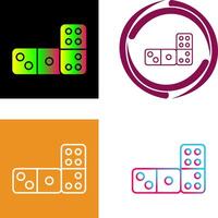 Domino Icon Design vector