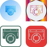 Refresh Icon Design vector