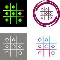 Tic Tac Toe Icon Design vector