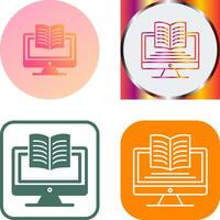 Digital Learning Icon Design vector