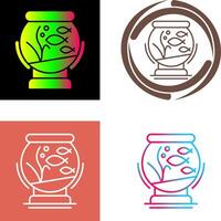 Fishbowl Icon Design vector