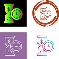 Time is Money Icon Design vector