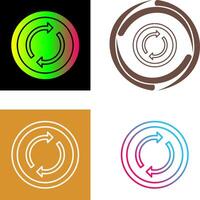 Loop Icon Design vector