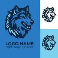 Awesome Modern Wolf Logo Design vector