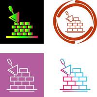 Brickwall Icon Design vector