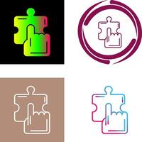 Quick Selection Icon Design vector