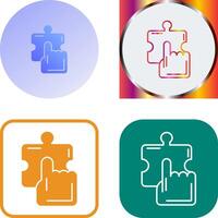 Quick Selection Icon Design vector