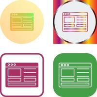 Web Design Icon Design vector