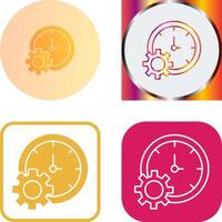 Time Setting Icon Design vector