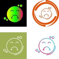 Upset Icon Design vector