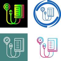 Blood Pressure Gauge Icon Design vector