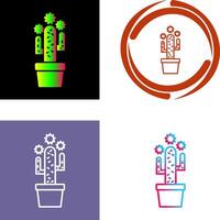 diseño de icono de cactus vector