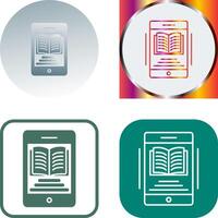 Ebook Icon Design vector