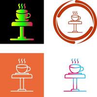 Coffee Table Icon Design vector