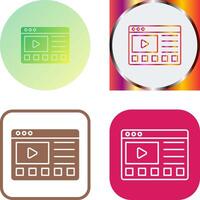 Online Tutorials Icon Design vector