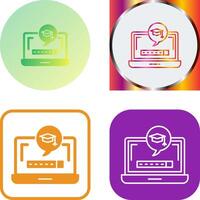 Digital Learning Icon Design vector