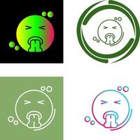Vomit Icon Design vector