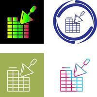 Brickwall Icon Design vector