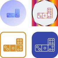 Domino Icon Design vector