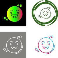 Loughing Icon Design vector