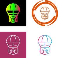 Parachute Icon Design vector