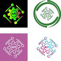 Api Icon Design vector