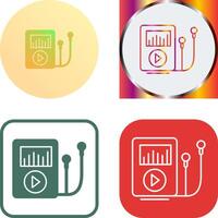 Music Player Icon Design vector