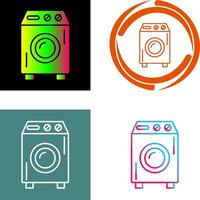 Washing Machine Icon Design vector