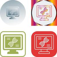 Dna Test Icon Design vector