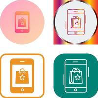 Online Shopping Icon Design vector