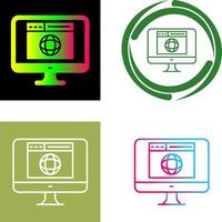 diseño de icono de sitio web vector