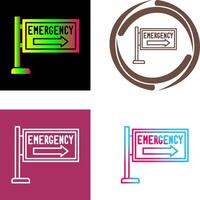 Emergency Sign Icon Design vector