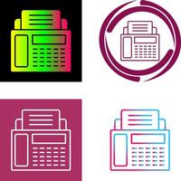 Fax Machine Icon Design vector