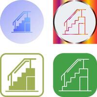 diseño de icono de escaleras vector